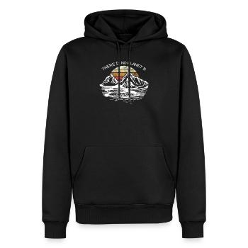 Es gibt kein Planet B T-Shirt gegen Climate Chang - Männer Premium Bio Hoodie - Schwarz - Vorne - Nico (187cm)