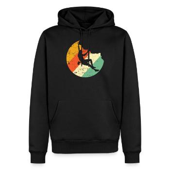Cooles Kletterhemd Mountain Climbing Climber - Männer Premium Bio Hoodie - Schwarz - Vorne - Nico (187cm)