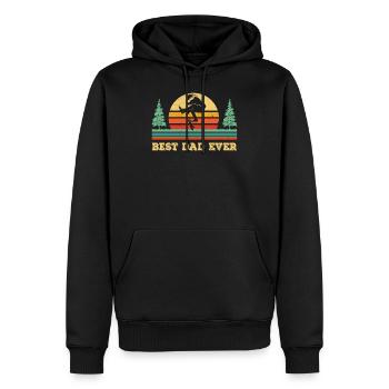 Bester Vater aller Zeiten - Papa Skateboarding Shirt - Cooler Ska - Männer Premium Bio Hoodie - Schwarz - Vorne - Nico (187cm)