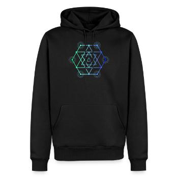 Geometrie Mathe Mathematik - Männer Premium Bio Hoodie - Schwarz - Vorne - Nico (187cm)