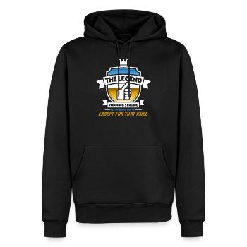 Lustige Knie-Chirurgie Gute Besserung Geschenk-Design - Männer Premium Bio Hoodie - Schwarz - Vorne - Nico (187cm)