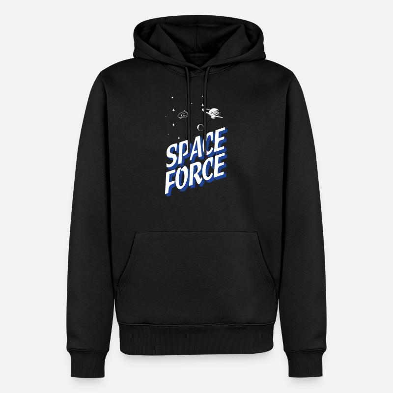 Force spatiale - Sweat à capuche Premium bio Homme - noir