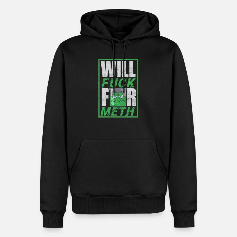 Lustiges Meth Design - Männer Premium Bio Hoodie - Schwarz