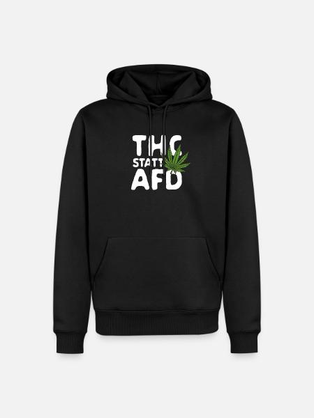 THC instead of AFD - Men’s Premium Organic Hoodie - black