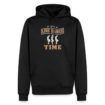 Country Western Musik Tanzen Linedance Time Motiv - Männer Premium Bio Hoodie - Schwarz - Vorne - Nico (187cm)