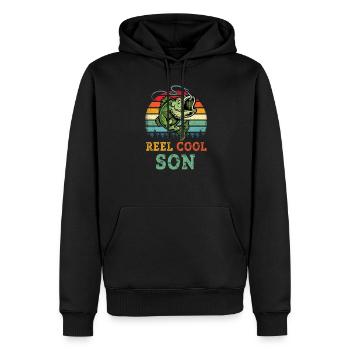Cool Son Shirt - Angeln Son Shirt - Fisherman Sh - Männer Premium Bio Hoodie - Schwarz - Vorne - Nico (187cm)