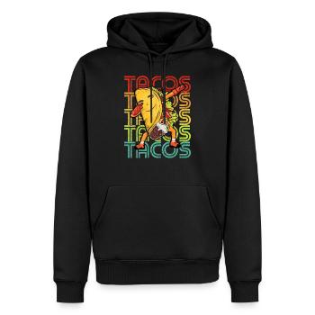 Dabbing Taco Cinco de Mayo Lustige Tacos - Männer Premium Bio Hoodie - Schwarz - Vorne - Nico (187cm)