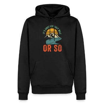 Chemise de randonnée drôle - Chemise de randonnée unique - Randonnée - Sweat à capuche Premium bio Homme - noir - Devant - Nico (187cm)