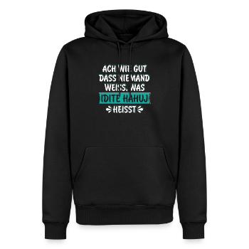 Russisch lustige Sprüche für nahui Russen Russland - Männer Premium Bio Hoodie - Schwarz - Vorne - Nico (187cm)