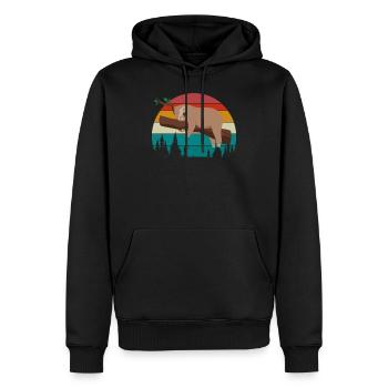 Lustiges Faultier Müdes Faultier Faultier Modus - Männer Premium Bio Hoodie - Schwarz - Vorne - Nico (187cm)