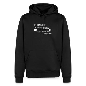 Bogenschießen Bogenschütze Archery Arrow Pfeil - Männer Premium Bio Hoodie - Schwarz - Vorne - Nico (187cm)