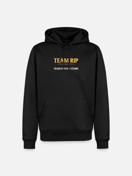 Team Rip Bahnhof besichtigt den Yellowstone - Männer Premium Bio Hoodie - Schwarz