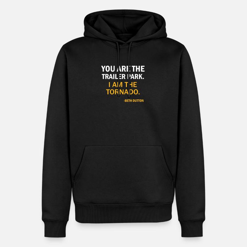 Yellowstone Dutton Ranch - Männer Premium Bio Hoodie - Schwarz