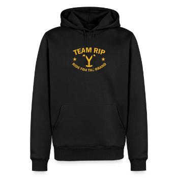Équipe Rip Yellowstone - Sweat à capuche Premium bio Homme - noir - Devant - Nico (187cm)