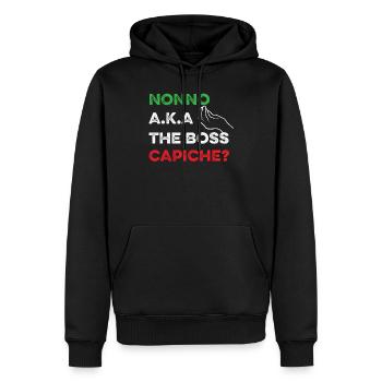 Lustiges italienisches Hemd - das Boss-Hemd - lustiges Itali - Männer Premium Bio Hoodie - Schwarz - Vorne - Nico (187cm)