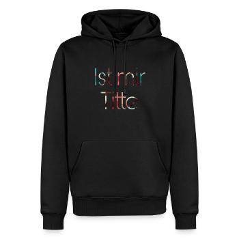 Ist mir titte - Männer Premium Bio Hoodie - Schwarz - Vorne - Nico (187cm)