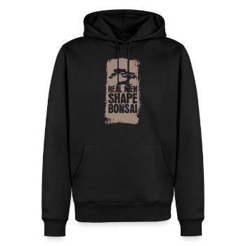Bonsaï Japon - Sweat à capuche Premium bio Homme - noir - Devant - Nico (187cm)