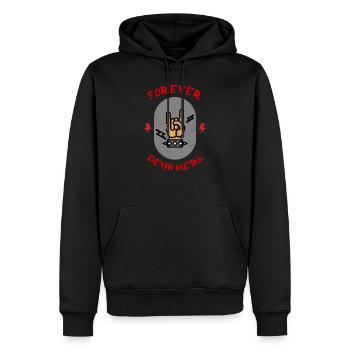 Pour toujours Death Metal - Sweat à capuche Premium bio Homme - noir - Devant - Nico (187cm)