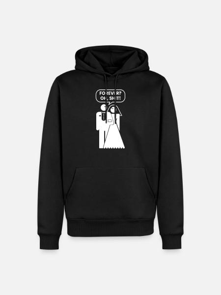 EVJF - Sweat à capuche Premium bio Homme - noir