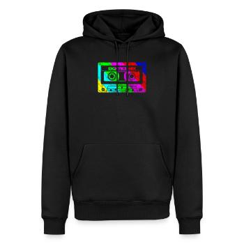 Cassette Vintage Retro Music Eighties Mix - Sweat à capuche Premium bio Homme - noir - Devant - Nico (187cm)