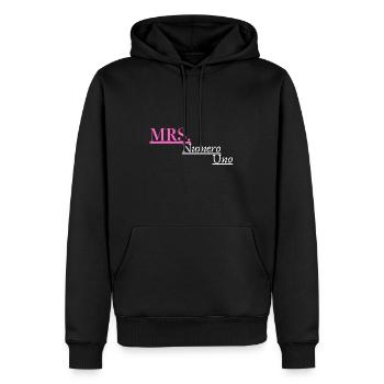 Frau Numero Uno - Männer Premium Bio Hoodie - Schwarz - Vorne - Nico (187cm)