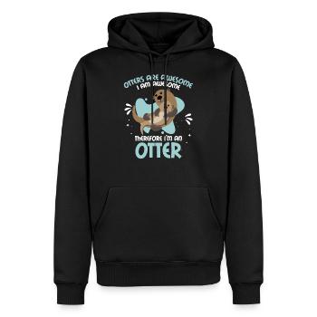 Les loutres hilarantes sont géniales conception de cadeau 4 loutre - Sweat à capuche Premium bio Homme - noir - Devant - Nico (187cm)