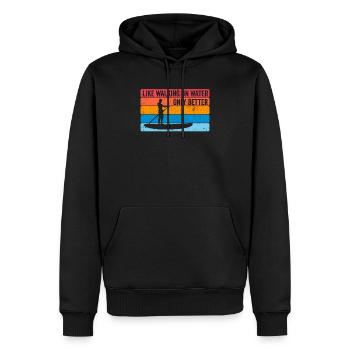 Stand-up paddle Stand-up paddle Stand-up paddle Pagayeurs - Sweat à capuche Premium bio Homme - noir - Devant - Nico (187cm)