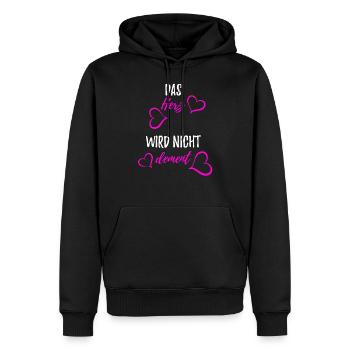 Altenpflegerin - Pflege - Männer Premium Bio Hoodie - Schwarz - Vorne - Nico (187cm)