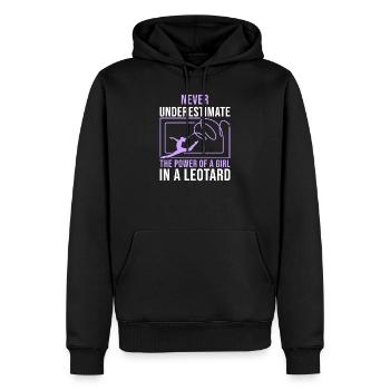 Gymnaste gymnaste gymnaste gymnastique drôle disant gymnaste - Sweat à capuche Premium bio Homme - noir - Devant - Nico (187cm)