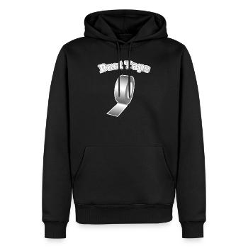Duct Tape - Men’s Premium Organic Hoodie - black - Front - Nico (187cm)