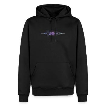 Violin Viola Cello Bass Artistic Music Sound Wave - Männer Premium Bio Hoodie - Schwarz - Vorne - Nico (187cm)