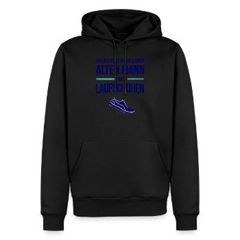 Marathonläufer Marathon Laufgruppe Läufer Geschenk - Männer Premium Bio Hoodie - Schwarz - Vorne - Nico (187cm)