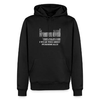 Wear this Periodically| Periodic Table| Humor - Männer Premium Bio Hoodie - Schwarz - Vorne - Nico (187cm)