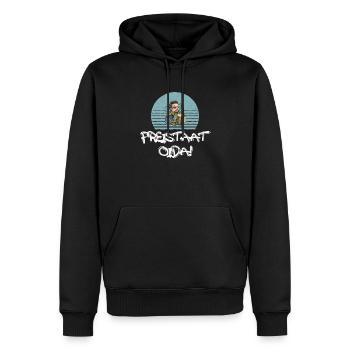FREISTAAT OIDA Bayern Munich München bayrisch - Männer Premium Bio Hoodie - Schwarz - Vorne - Nico (187cm)