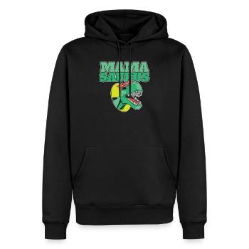 Mamasaurus Dinosaur Funny Mama Saurus - Men’s Premium Organic Hoodie - black - Front - Nico (187cm)
