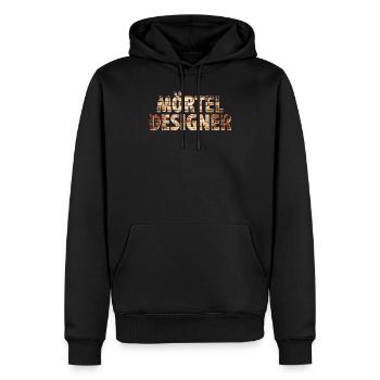 Maurer - Männer Premium Bio Hoodie - Schwarz - Vorne - Nico (187cm)