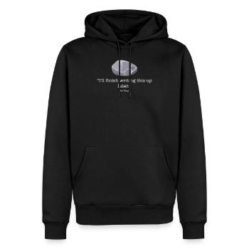 Procrastinationscp - Secure Contient Protect SCP - Sweat à capuche Premium bio Homme - noir - Devant - Nico (187cm)