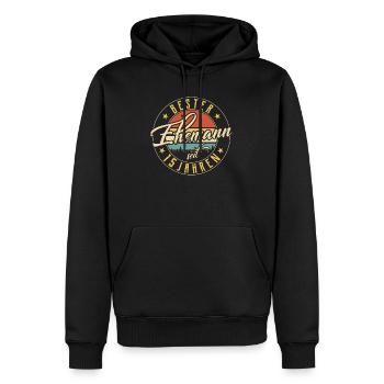 Bester Ehemann 15 Hochzeitstag Goldene Hochzeit - Männer Premium Bio Hoodie - Schwarz - Vorne - Nico (187cm)