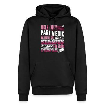 Sanitäter hat Ärger Probleme - Männer Premium Bio Hoodie - Schwarz - Vorne - Nico (187cm)