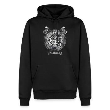 Ornament mit axt m s - Männer Premium Bio Hoodie - Schwarz - Vorne - Nico (187cm)