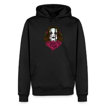 Tag der Toten - Männer Premium Bio Hoodie - Schwarz - Vorne - Nico (187cm)