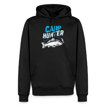 Carp Hunter Angler Angeln Angelrute Geschenk - Männer Premium Bio Hoodie - Schwarz - Vorne - Nico (187cm)