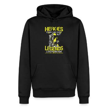 Cancer Vaincre cadeau pour les enfants Survivants - Sweat à capuche Premium bio Homme - noir - Devant - Nico (187cm)