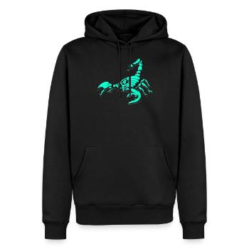Skorpion Scorpio Sternzeichen - Männer Premium Bio Hoodie - Schwarz - Vorne - Nico (187cm)