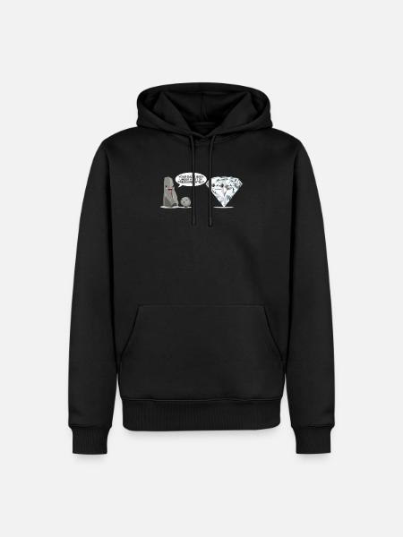 Geologe Geschenk Geologie Diamant Stein Opal Fan - Männer Premium Bio Hoodie - Schwarz