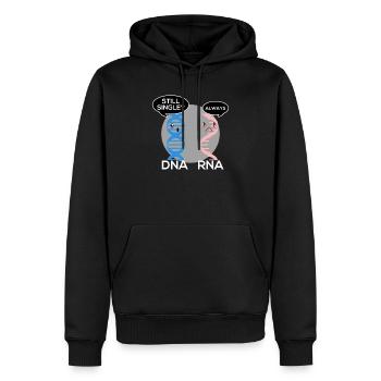 Biologiste génétique cadeau bio professeur ADN ARN - Sweat à capuche Premium bio Homme - noir - Devant - Nico (187cm)