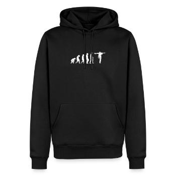 Zimmermann Zimmerer Schreiner Tischler Handwerker - Männer Premium Bio Hoodie - Schwarz - Vorne - Nico (187cm)