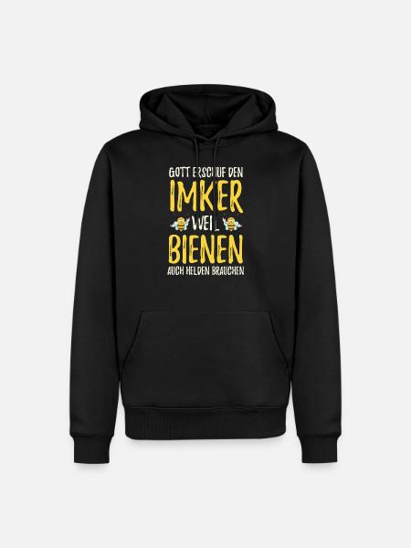 Imker Bienenzüchter Imkerei Bienen Honigbienen - Männer Premium Bio Hoodie - Schwarz