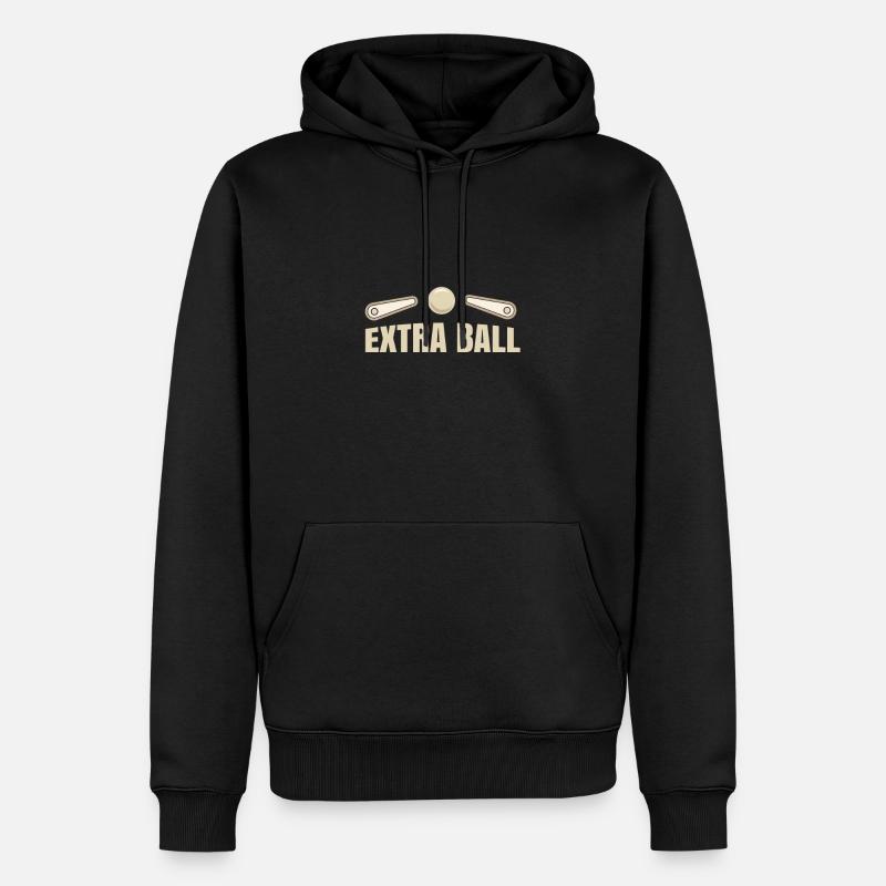 Cadeau de flipper drôle d'extraball - Sweat à capuche Premium bio Homme - noir