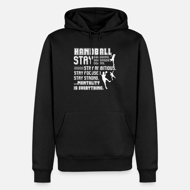 Handball Dinge über Handball - Männer Premium Bio Hoodie - Schwarz